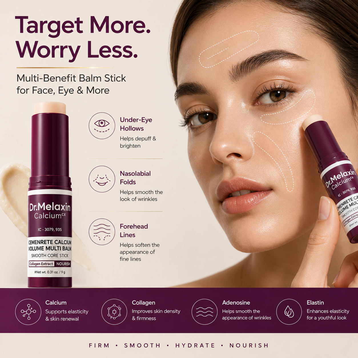 Cemenrete Calcium Multi Balm Wrinkles Face Eye Balm